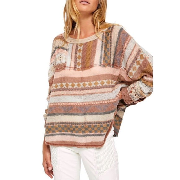NWT Free People December Skies Poncho - Picture 2 of 5